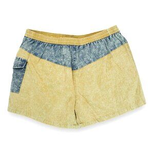 Surfs Up Short Men's Quick Dry Swim Suit Size XL Yellow and Black Color‎